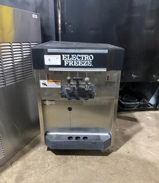 Electro Freeze 3 Handle Counter Top Soft Serve Ice Cream Machine! All Stainless Steel! Model: CS10237 SN: F2H1399 208/230V 60HZ 1 Phase