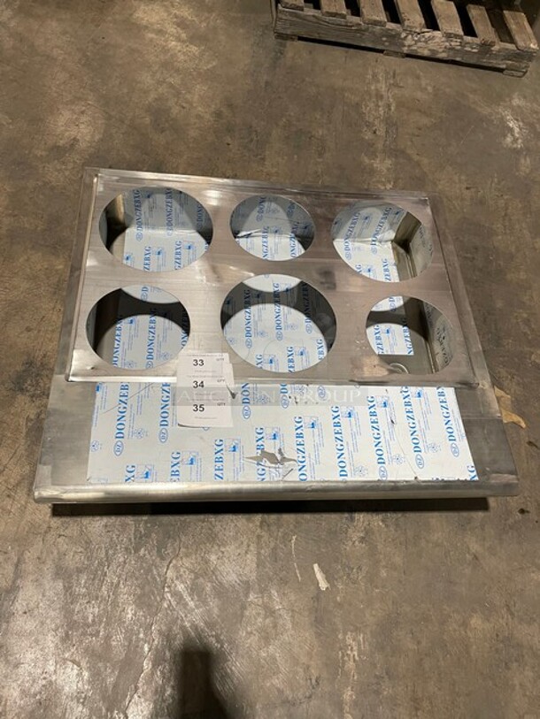 NICE! All Stainless Steel 6 bay Drop in Steam Table Insert! - Image 1 of 4