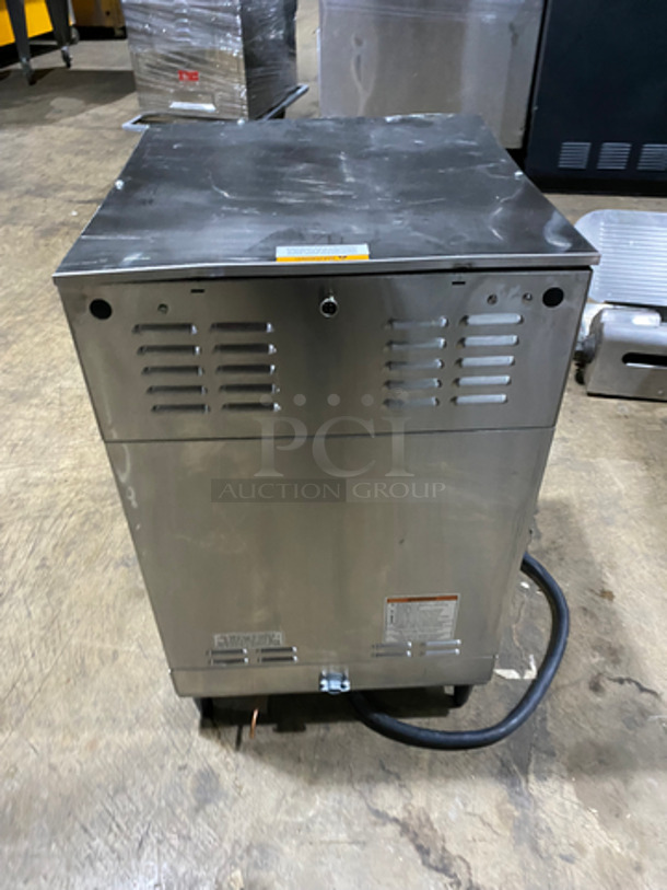 Bunn Commercial Countertop Dual Coffee Maker! With Hot Water Line! 2 Coffee Pot Warmers! Stainless Steel Body! On Small Legs! Model: DUAL SN: DUAL030342 120/208V 60HZ 1 Phase - Image 4 of 8