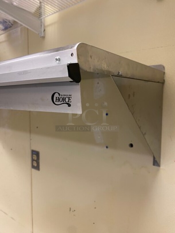 Commercial Solid Stainless Steel Wall Mount Shelf! - Image 2 of 6