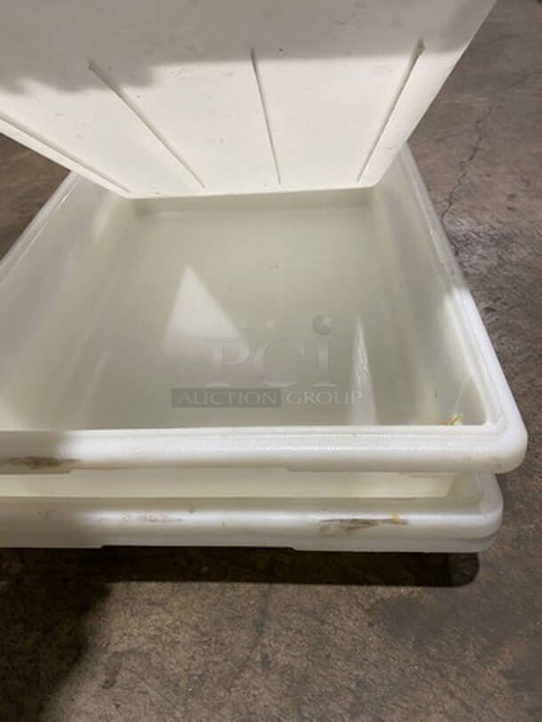 White Poly Food Storage Containers! 4x Your Bid! - Image 5 of 5