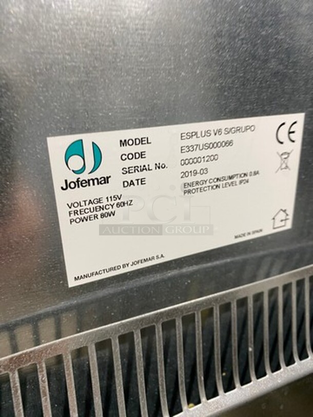 LATE MODEL! 2019 Jofemar Commercial Digital Vending Machine! With Keys! Model: ESPLUSV6S/GRUPO SN: 000001200! - Image 5 of 9