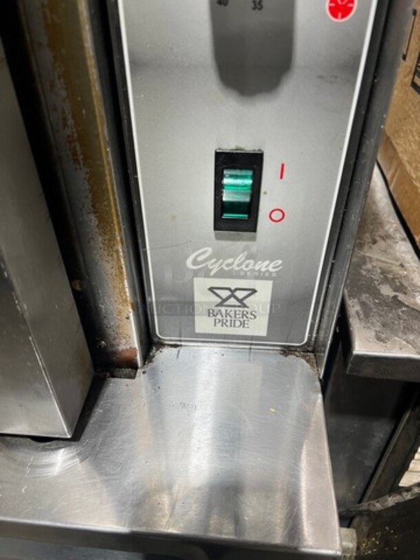 Bakers Pride Commercial Single Deck Convection Oven! With View Through Doors! Metal Oven Racks! All Stainless Steel! On Legs! - Image 6 of 9