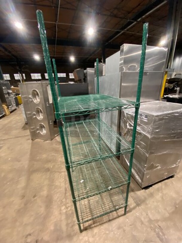 Metro 4 Tier Shelf! On Legs! BUYER MUST DISMANTLE! PCI CANNOT DISMANTLE FOR SHIPPING! PLEASE CONSIDER FREIGHT CHARGES! - Image 2 of 5
