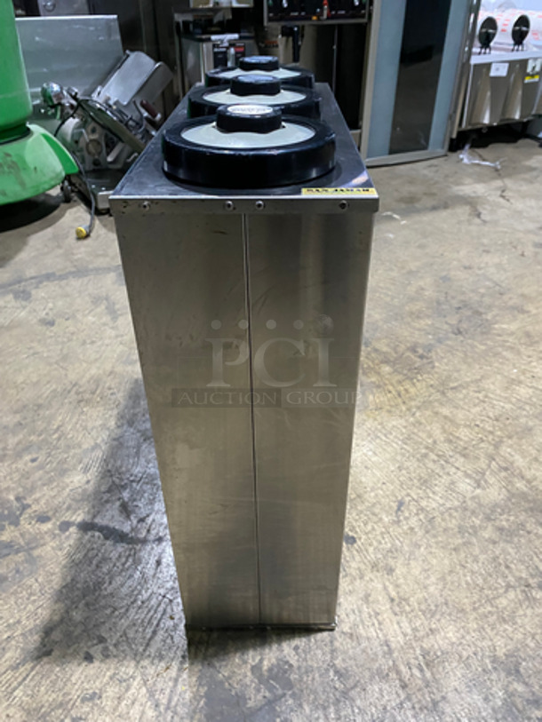 San Jamar Gourmet Commercial 3 Well Plate Dispenser! All Stainless Steel! - Image 2 of 5