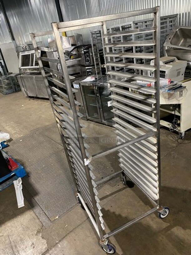 Channel Metal Commercial Pan Transport Rack! On Casters! - Image 3 of 6