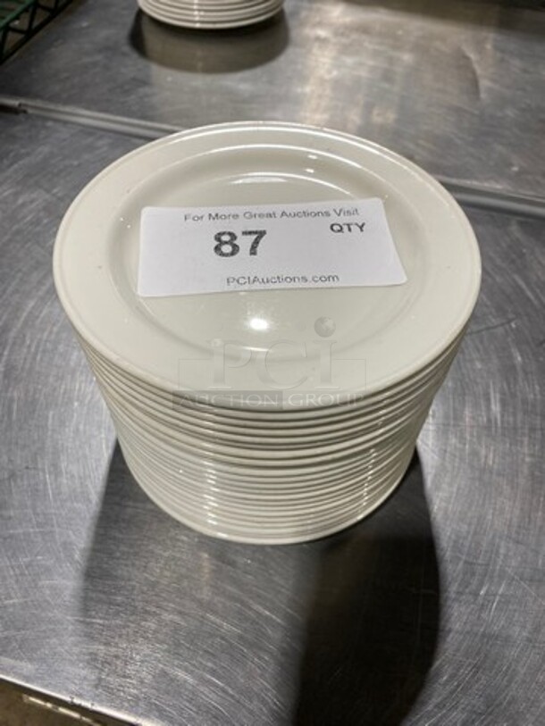 ALL ONE MONEY! Small White Dessert Plates! - Image 1 of 4