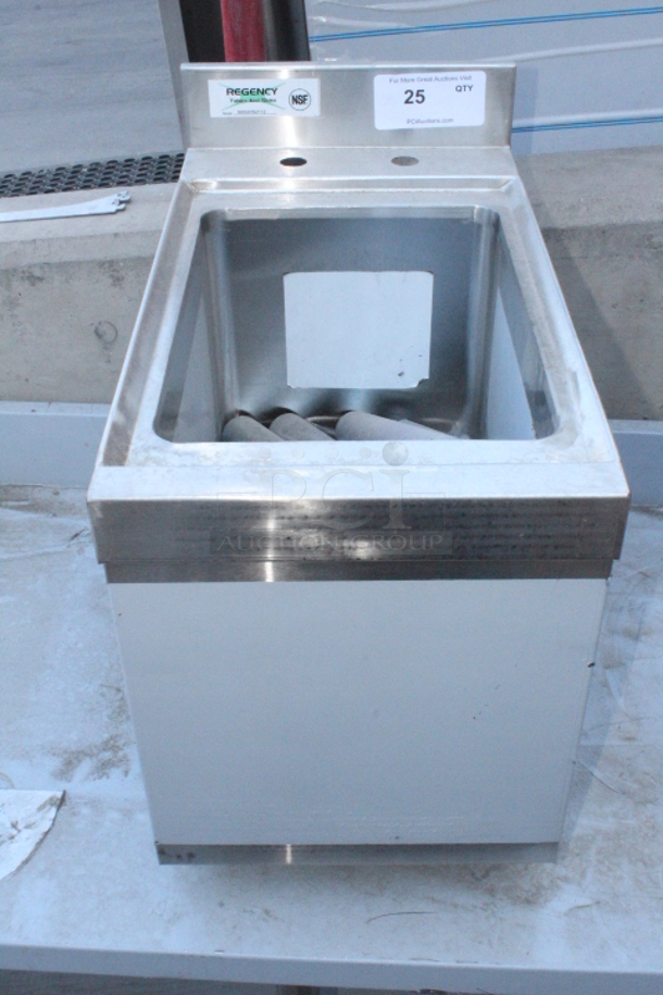 BRAND NEW SCRATCH AND DENT! Regency 600UHS2112 1 Bowl Underbar Hand Sink - 21" x 12" - Image 4 of 8