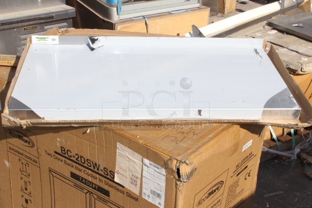 BRAND NEW SCRATCH & DENT! Regency 600WS1836HD 16 Gauge Stainless Steel 18" x 36" Heavy Duty Wall Shelf - Image 3 of 3