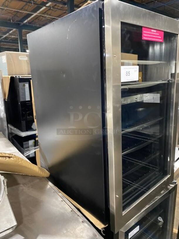 NEW! OUT OF THE BOX! SCRATCH-N-DENT! Danby Single Door Wine Bottle Cooler/Chiller! With View Through Door! With Racks! 38 Wine Bottle Capacity! Model: DWC040A3BSSD 115V - Image 2 of 7