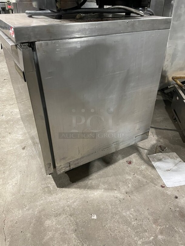 Continental Commercial Refrigerated Single Door Lowboy/Worktop Cooler! All Stainless Steel! With Metal Rack! On Casters! 115V 1 Phase! Model: SW27! - Image 3 of 7