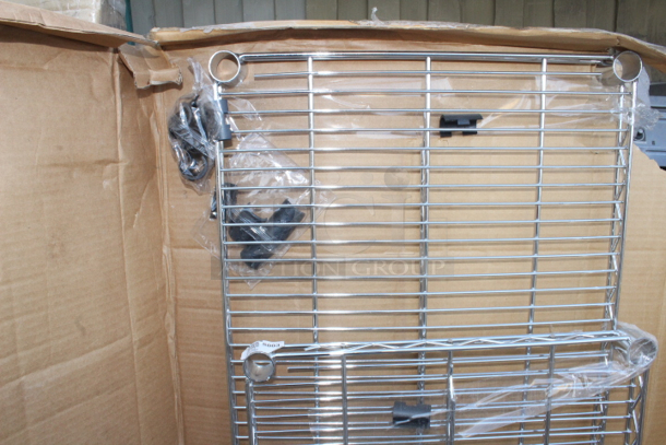 BRAND NEW SCRATCH & DENT! Chrome Wire Shelfs. 2 Sizes. 24x48 & 24x60. 2x Your Bid - Image 3 of 4