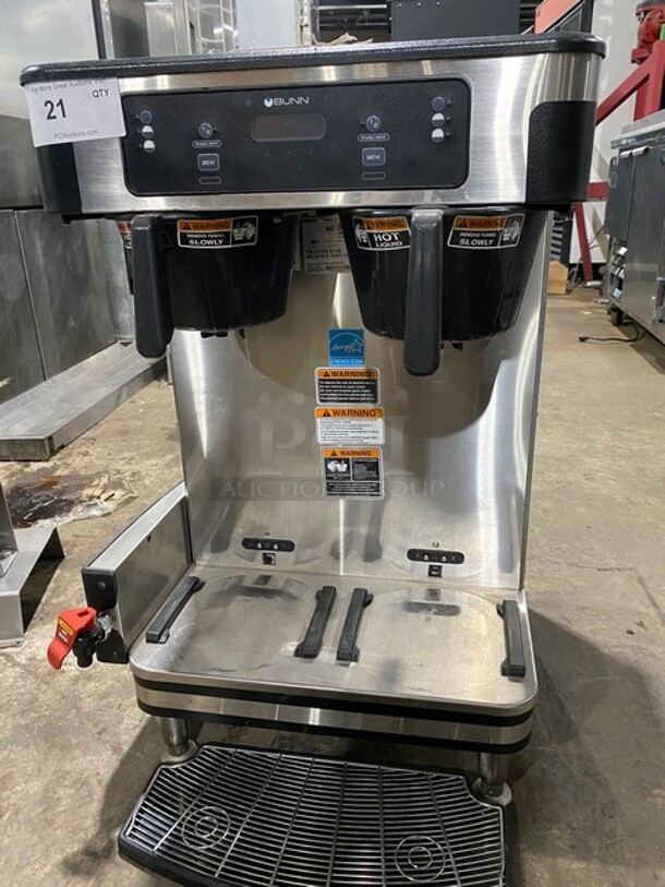  BUNN All Stainless Steel Commercial Countertop 2 Section Coffee Machine! 120-240 Volts, 1 Phase! - Image 5 of 12