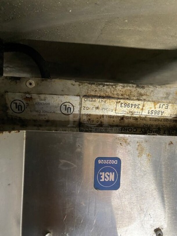 Jet Spray Commercial Countertop Cold Beverage Dispenser! On Small Legs! Model: A8651EJ1 SN: 344963 120V - Image 7 of 8