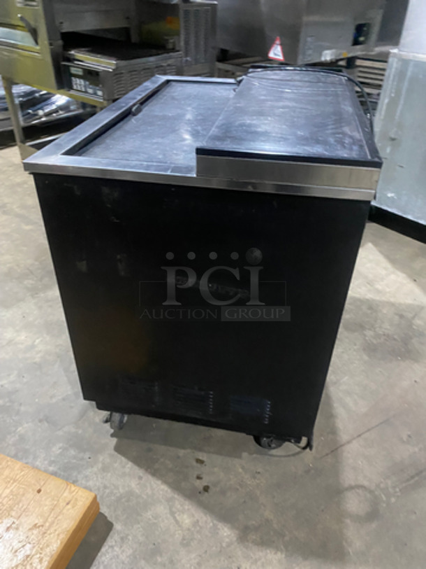 True Commercial Under The Counter Beer Bottle Cooler! With Single Stainless Steel Sliding Top Door! Model: T36GC SN: 13871158 115V 60HZ 1 Phase - Image 2 of 8