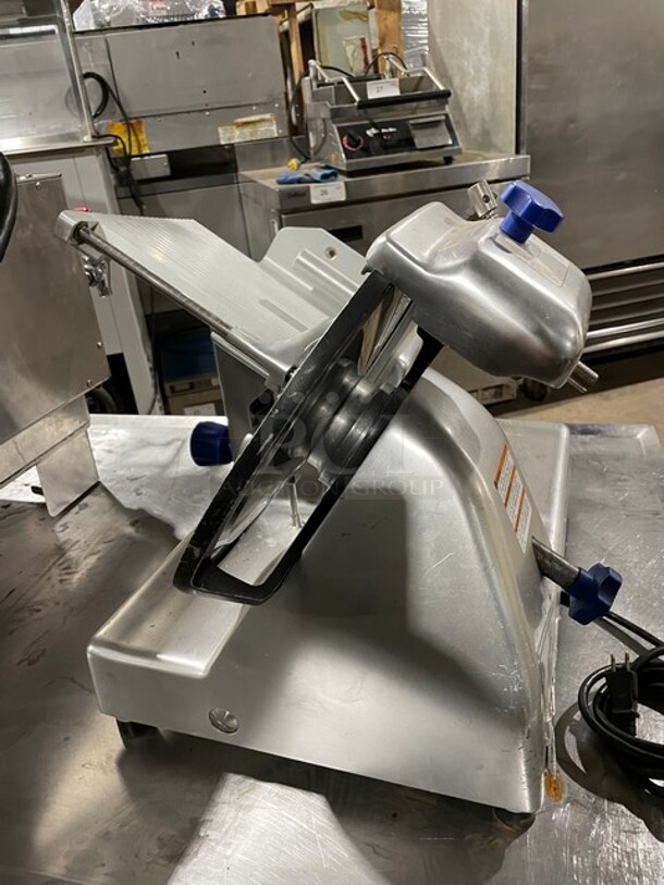 Vollrath Commercial Countertop Meat Slicer! All Stainless Steel! 120V 1 Phase! Model: SLP300/S SN: G342-00336451-074! - Image 4 of 9
