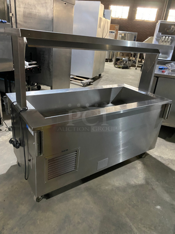 MUST HAVE! Vollrath Commercial Refrigerated Cold Pan! With Lowering Prep/Serve Line! All Stainless Steel! On Casters! Model: M3616500001EFA SN: D32000635368008 120V 60HZ 1 Phase - Image 4 of 11