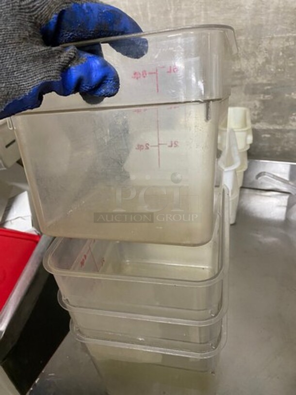 Cambro 6Qt Clear Poly Food Containers! 5x Your Bid! - Image 6 of 6