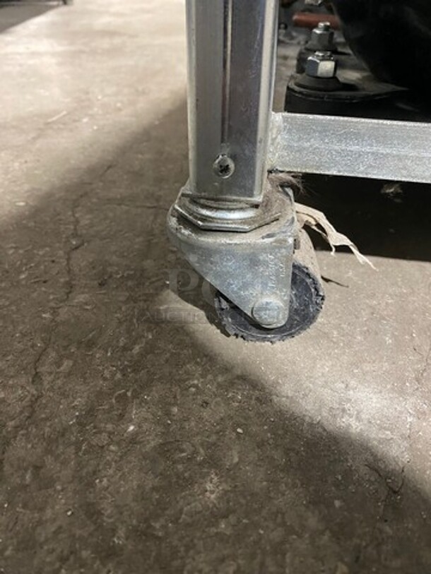 Grab N'Go Open Refrigerated Display Cooler Merchandiser! With Night Cover! Stainless Steel! On Casters! - Image 8 of 9