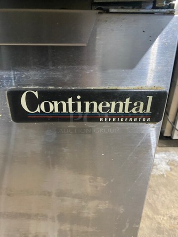 Continental Commercial Refrigerated Sandwich Prep Table! With Double Over Head Shelf! With 2 Door Underneath Storage Space! All Stainless Steel! Model: SW6024M - Image 10 of 10