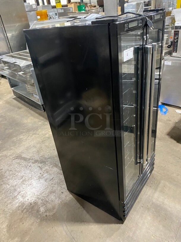GREAT! Franklin Industries LLC Commercial 2 Door Refrigerated Wine Cellar Merchandiser! With Individual Temperature Programing! With View Through Doors! Model FWC100 Serial 0507000085! 115V 1Phase! WORKING WHEN REMOVED! - Image 2 of 9