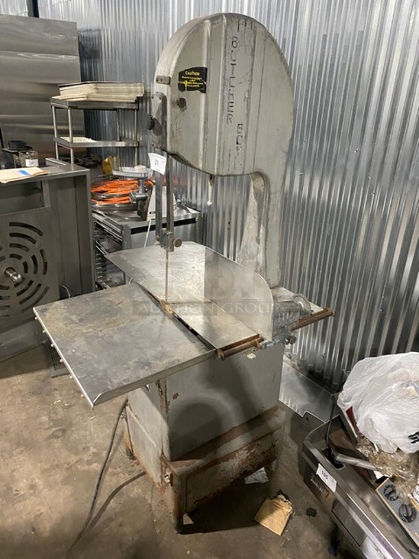 Butcher Boy Commercial Floor Style Heavy Duty Meat Saw! All Stainless Steel! Model 918 Serial 68427! 208V 3Phase!  - Image 3 of 9