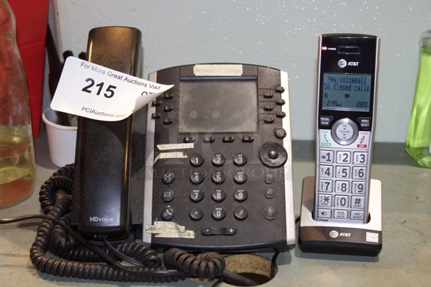 Corded Phone and Cordless Phone. 2x Your Bid