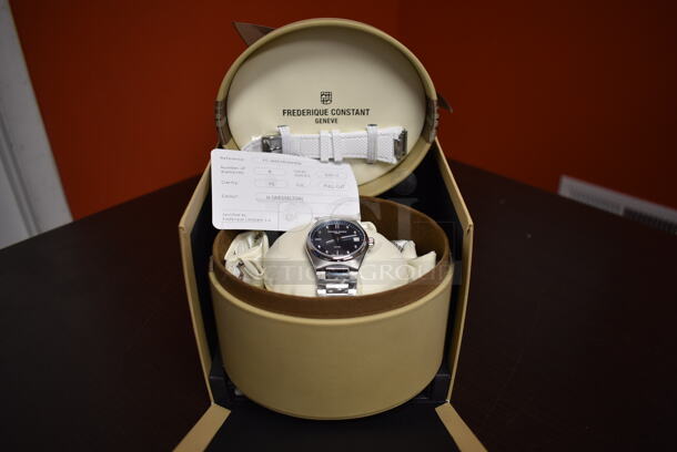 BRAND NEW IN BOX! Frederique Constant Ladies Highlife Quartz Diamond FC-240LND2NH6B Watch w/ Additional Band