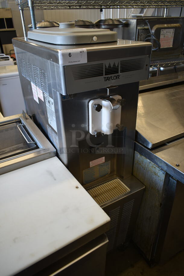 2015 Taylor 358-27 Stainless Steel Commercial Floor Style Air Cooled Single Flavor Soft Serve Ice Cream Machine on Commercial Casters. 208-230 Volts, 1 Phase. - Image 2 of 10
