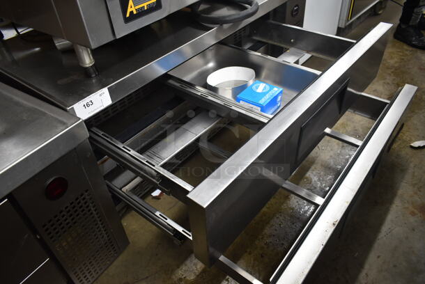 2014 True TRCB-52 Stainless Steel Commercial 2 Drawer Chef Base on Commercial Casters. Tested and Working! - Image 2 of 4