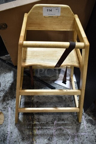 Adcraft HCW-1 Wooden High Chair. 