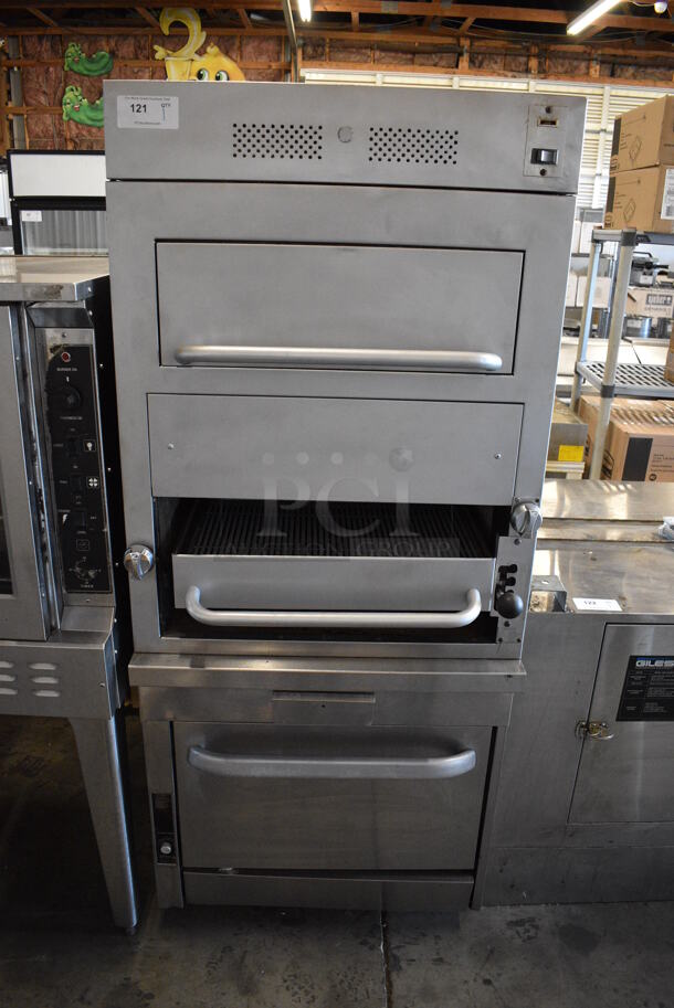 Southbend P32D-171 Stainless Steel Commercial Natural Gas Powered Vertical Upright Broiler. 32x43x76 - Image 1 of 9