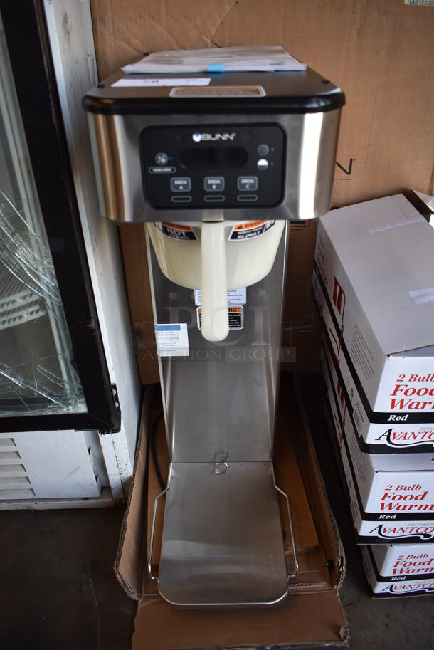 BRAND NEW! 2022 Bunn ITB Stainless Steel Commercial Countertop Iced Tea Machine w/ Poly Brew Basket. 120 Volts, 1 Phase. 10.5x22x34.5. Tested and Working!