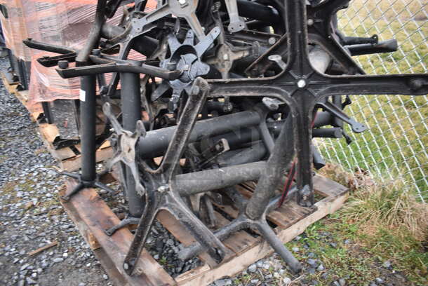 PALLET LOT OF 26 Various Black Metal Table Bases. Includes 30x30x29. 26 Times Your Bid! - Image 4 of 4