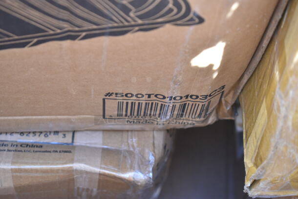 PALLET LOT of 15 BRAND NEW Boxes Including 2 Box 500TO10103C3 Choice Microwavable Plastic Hinged Container, 176FT1014BL Choice 10" x 14" Blue Plastic Fast Food Tray - 24/Case, Dart 8J8 8 oz. White Customizable Foam Cup, 130WSPOON Choice Medium Weight White Plastic Teaspoon - 1000/Case, Solo Ultra Clear Plastic Squat Cold Cup, 612FTL1230 Choice Foil Steam Table Pan Lid - Third Size - 100/Case, Edlund 12100 Old Reliable® #2® Manual Can Opener with Plated Steel Base. 15 Times Your Bid!  - Image 3 of 12