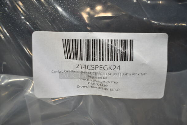 BRAND NEW SCRATCH AND DENT! Cambro Camshelving® CSPEGKIT24100 22 3/4" x 48" x 1/4" Pegboard Kit - Image 4 of 4