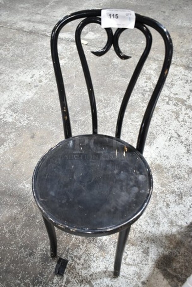 Black Metal Dining Height Chair. - Item #1114142