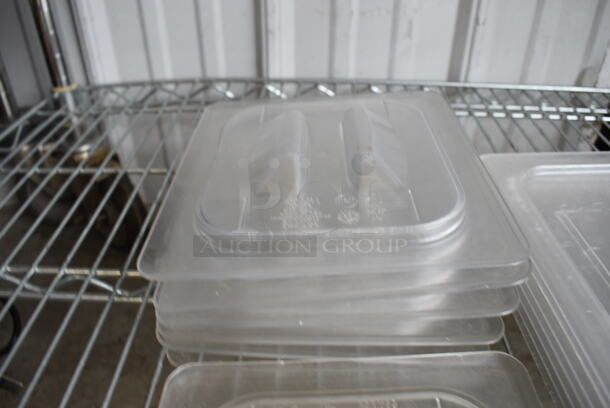 ALL ONE MONEY! Lot of 8 Poly 1/6 Size Drop In Bin Lids! - Image 2 of 2