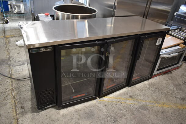 BRAND NEW SCRATCH AND DENT! 2023 True TBB-24-72G-SD Metal Commercial 3 Door Back Bar Cooler Merchandiser w/ Poly Coated Racks. 115 Volts, 1 Phase. Stock Picture Used as Gallery. Tested and Powers On But Does Not Get Cold - Image 8 of 8