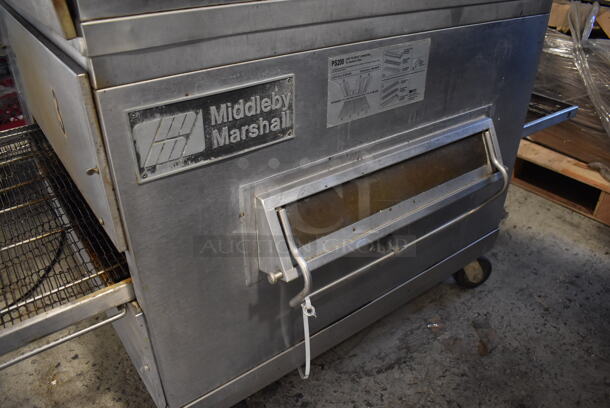 2 Middleby Marshall PS200 S8 Stainless Steel Commercial Natural Gas Powered Conveyor Pizza Oven on Commercial Casters. 120,000 BTU. 84x51x64. 2 Times Your Bid! - Image 9 of 9
