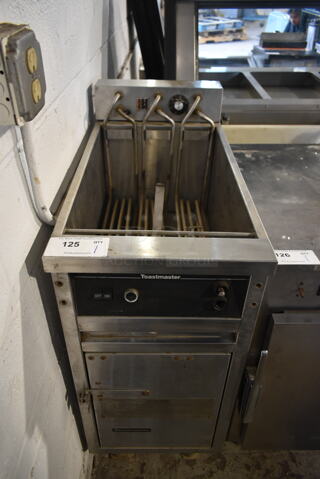 Toastmaster Stainless Steel Commercial Electric Powered Floor Style Deep Fat Fryer. 