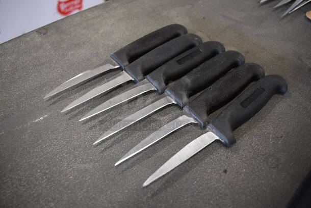 6 Sharpened Stainless Steel Paring Knives. Includes 7.5". 6 Times Your Bid! - Image 3 of 4