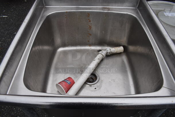 Eagle Stainless Steel Commercial Single Bay Sink. 29x31x45. Bay 24x24x13 - Image 4 of 7