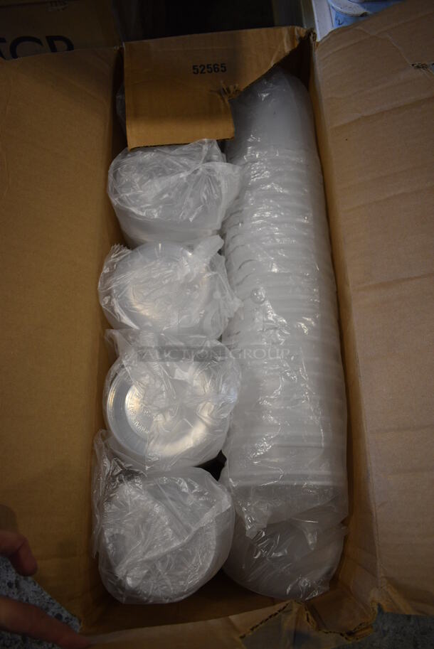 ALL ONE MONEY! Lot of BRAND NEW Choice Plastic Deli Containers and Lids - Image 1 of 4