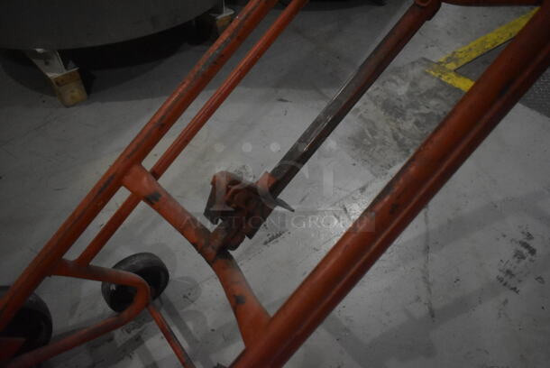 Red Metal Drum Truck for Barrels - Image 4 of 5