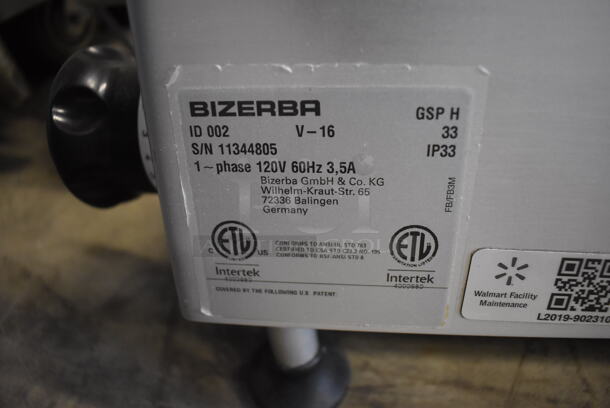2016 Bizerba GSP H Stainless Steel Commercial Countertop Meat Slicer. 120 Volts, 1 Phase. 28x23x23. Tested and Does Not Power On - Image 6 of 6