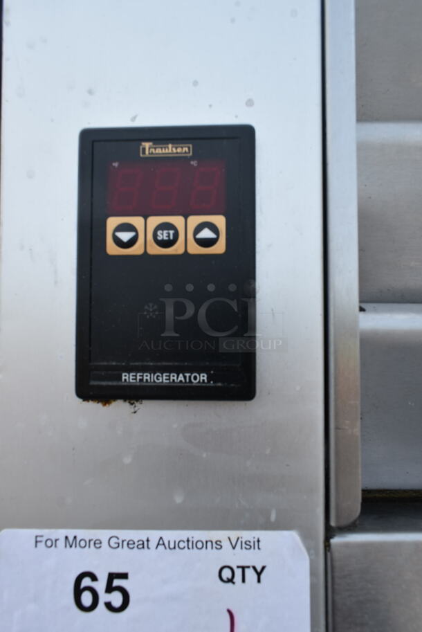 Traulsen Commercial Stainless Steel One Section Cooler With 2 Solid Doors And Steel Shelves. Tested and Working! - Image 7 of 7