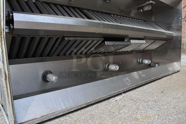 9.5' Stainless Steel Commercial Grease Hood w/ Filters. 115x24x55 - Image 4 of 7