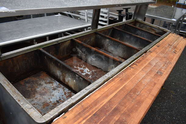 Stainless Steel Commercial 5 Well Steam Table w/ Over Shelf and Under Shelf. 87x25x48 - Image 3 of 8