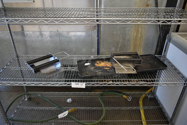 ALL ONE MONEY! Tier Lot of Various Items Including Metal Parts and Poly Trays - Image 1 of 3